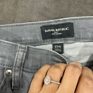 Banana Republic grey skinny jeans